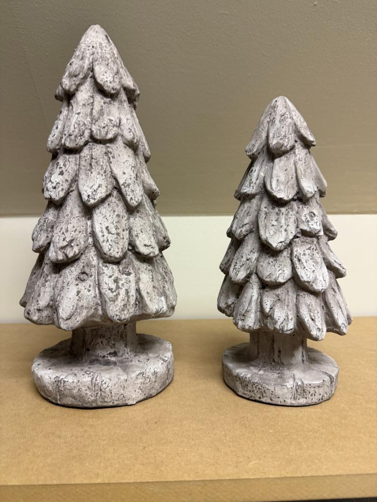 Beelden kerstbomen (2 stuks), Ophalen of Verzenden, Zo goed als nieuw