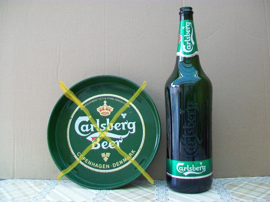 Carlsberg Fles 3L Liter - Bier - Glas - ijsemmer - Opener, Ophalen of Verzenden, Zo goed als nieuw, Overige typen, Overige merken