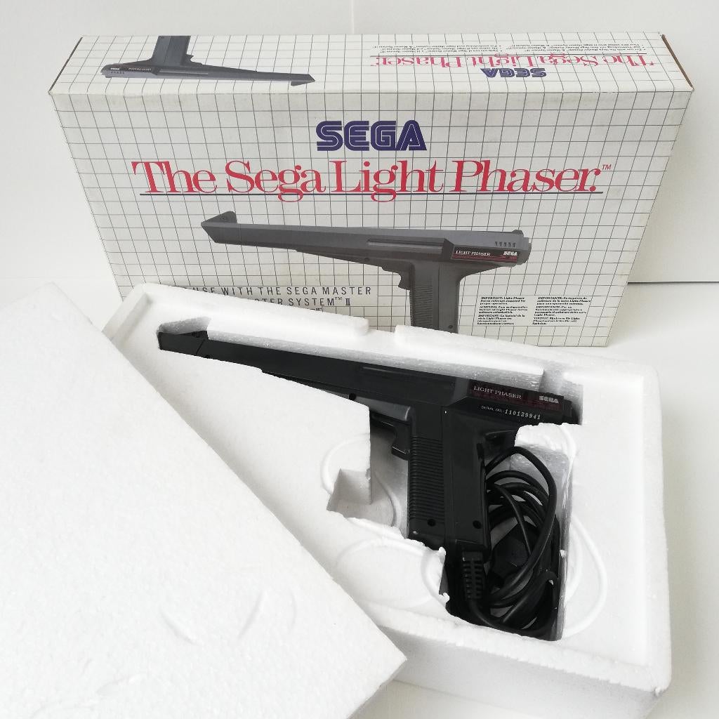 Sega Light Phaser – Pistolet officiel SEGA – Complet, Enlèvement, Comme neuf, Master System