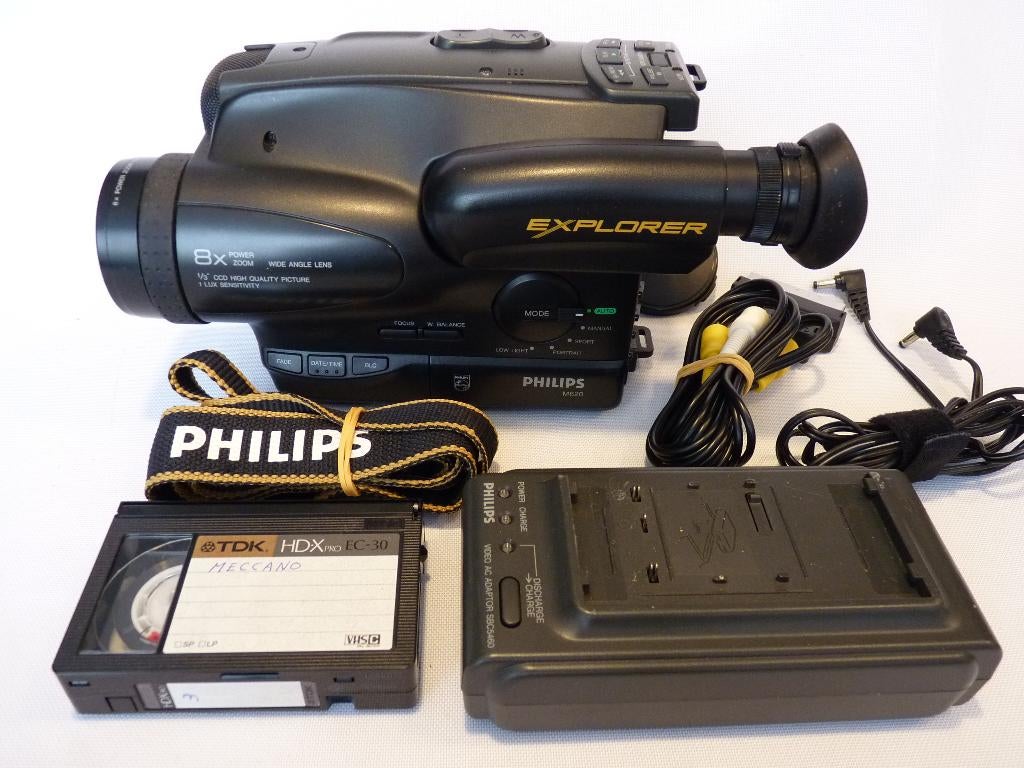 Philips VHSC Explorer M620/01 VHS C VHS-C, PHOTO Tas, Ophalen of Verzenden, VHS-C of SVHS-C, Camera