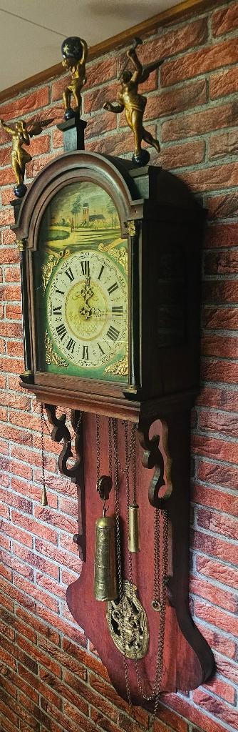 antieke friese staartklok +-1860, Antiquités & Art, Antiquités | Horloges, Enlèvement