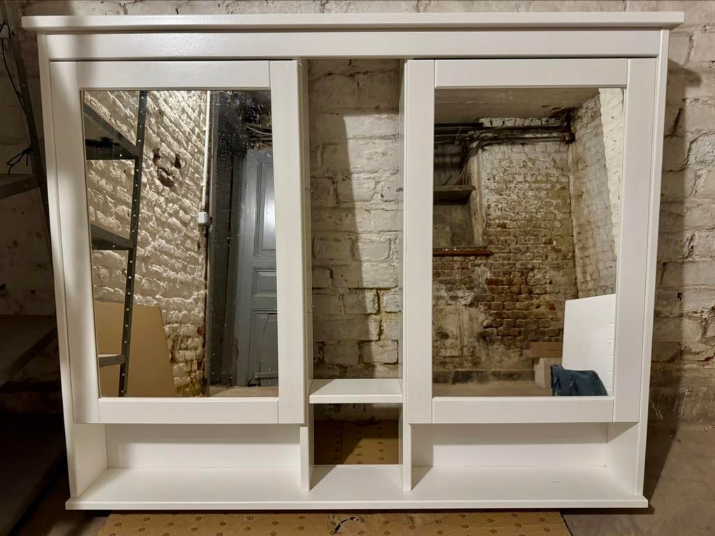 GESPIEGELDE BADKAMERKAST/APOTHEEKKAST, Huis en Inrichting, Ophalen, 100 tot 150 cm, Minder dan 25 cm, Minder dan 100 cm