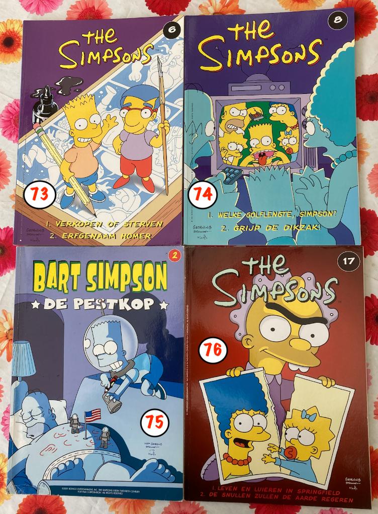 strips: The Simpsons, & Bart Simpson in Nieuwstaat, Meerdere stripboeken, Ophalen, Zo goed als nieuw, Meerdere auteurs