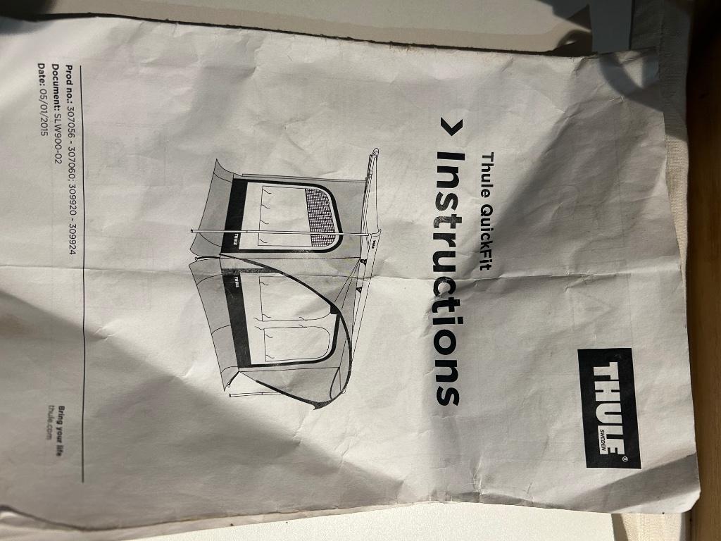 Voortent voor aan luifel camper, Ophalen, Gebruikt, Thule