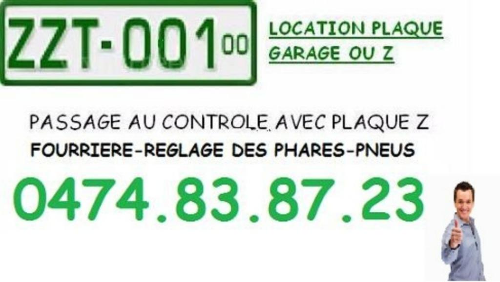 Verhuur van garageplaat Z of V in Brussel en omgeving 047483, Diensten en Vakmensen, Auto en Motor | Monteurs en Garages, 24-uursservice