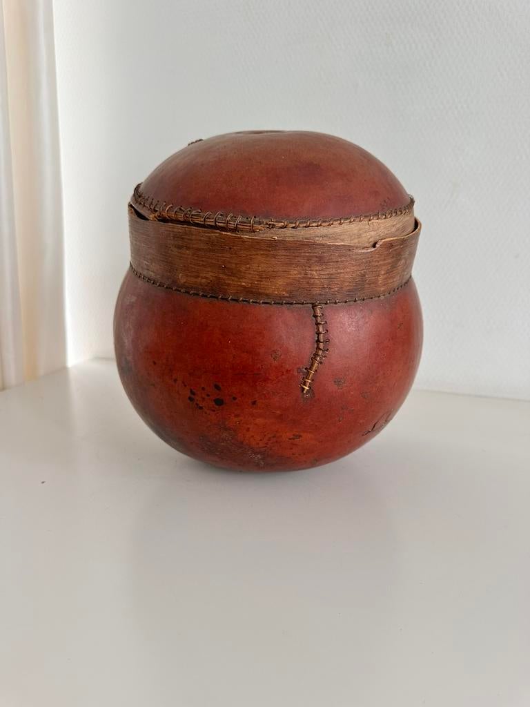 Senufo pot kalebas Collectie antropoloog Congo ca. 1950, Ophalen of Verzenden