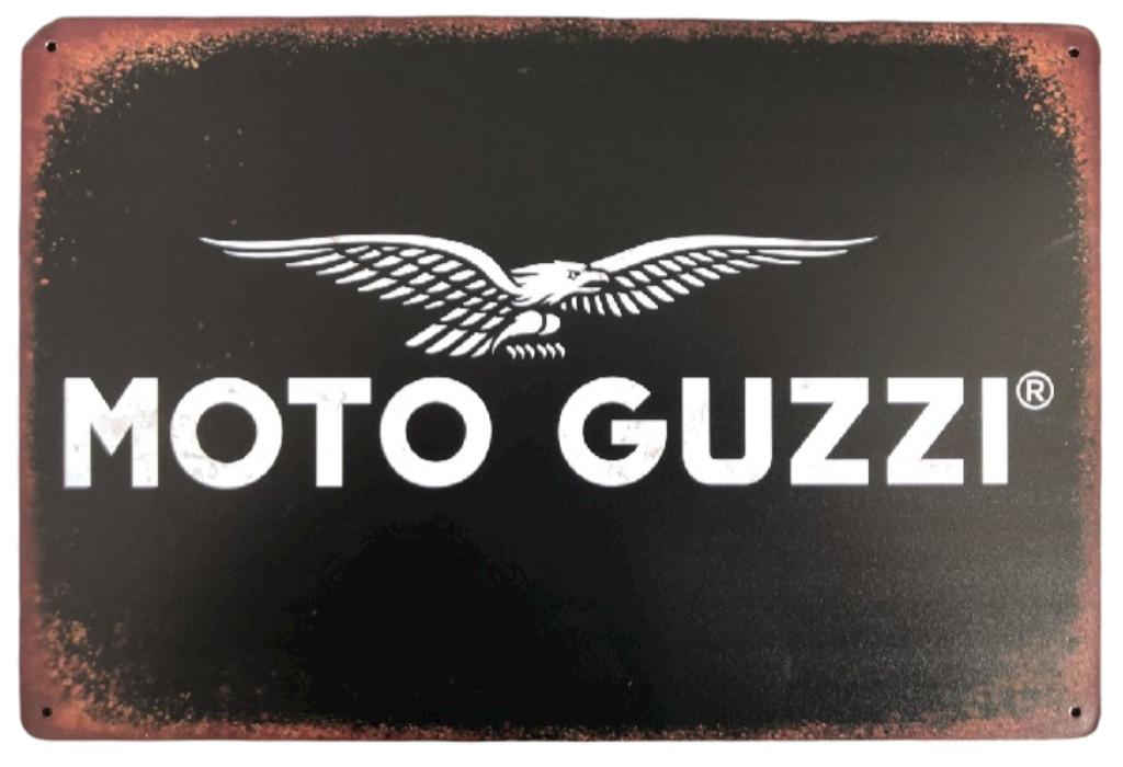Metalen MOTO GUZZI vintage look wandbord - 20x30cm, Ophalen of Verzenden, Nieuw