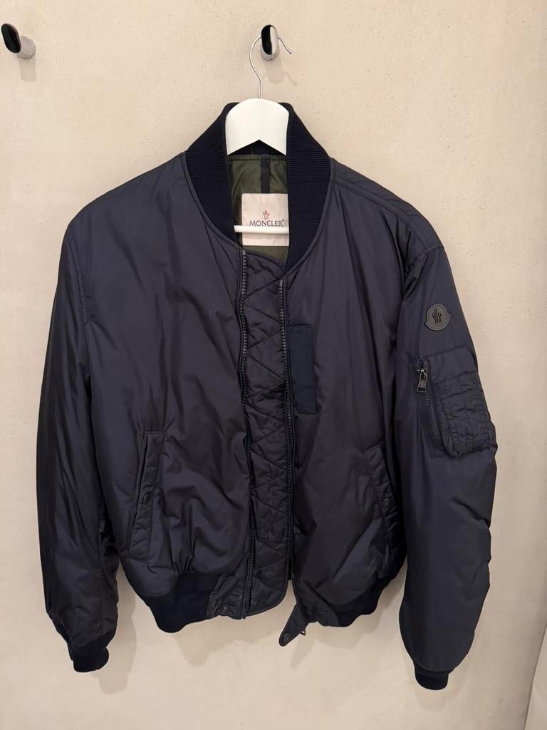 Moncler Bomber Jacket - Large, Kleding | Heren, Jassen | Winter, Ophalen, Zo goed als nieuw
