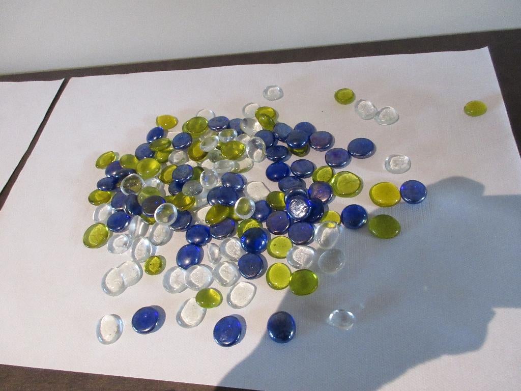 Boules de verre en verre coloré verre décoratif, Enlèvement