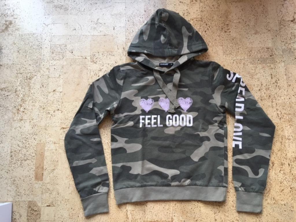 Camouflage hoodie maat XS/12j, Enfants & Bébés, Vêtements enfant | Taille 152, Utilisé, Fille, Pull ou Veste, Enlèvement ou Envoi