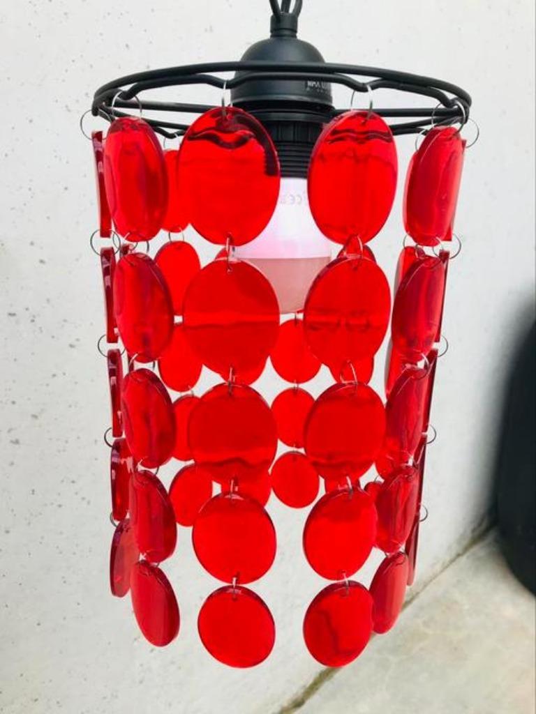 Hanglamp jaren 60/70-stijl, Ophalen, Zo goed als nieuw, Metaal