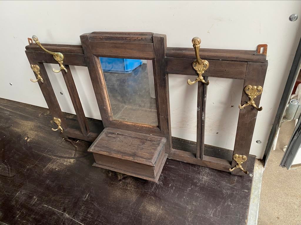 Spiegel kapstok, Ophalen, Rechthoekig, 50 tot 100 cm, Minder dan 100 cm