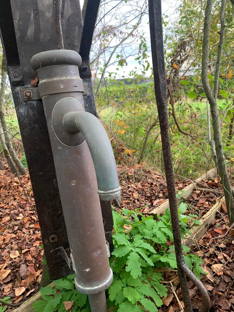 antieke koperen handpomp, Tuin en Terras, Waterpompen, Ophalen, Gebruikt, Handmatig