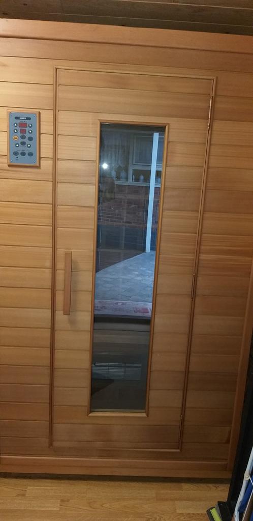 Infraroodsauna, voor 1 persoon, Sport en Fitness, Sauna, Ophalen, Zo goed als nieuw, Infrarood, Complete sauna