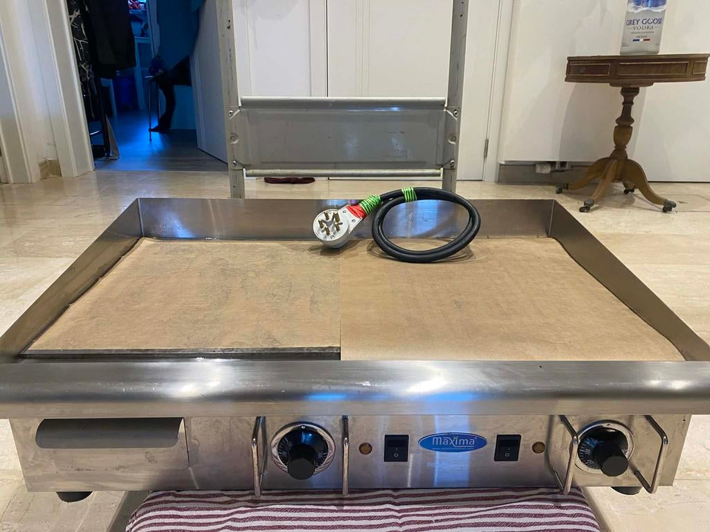 Elektrische grillplaat Maxima 73 cm, Elektronische apparatuur, Grillplaten, Ophalen, Gebruikt