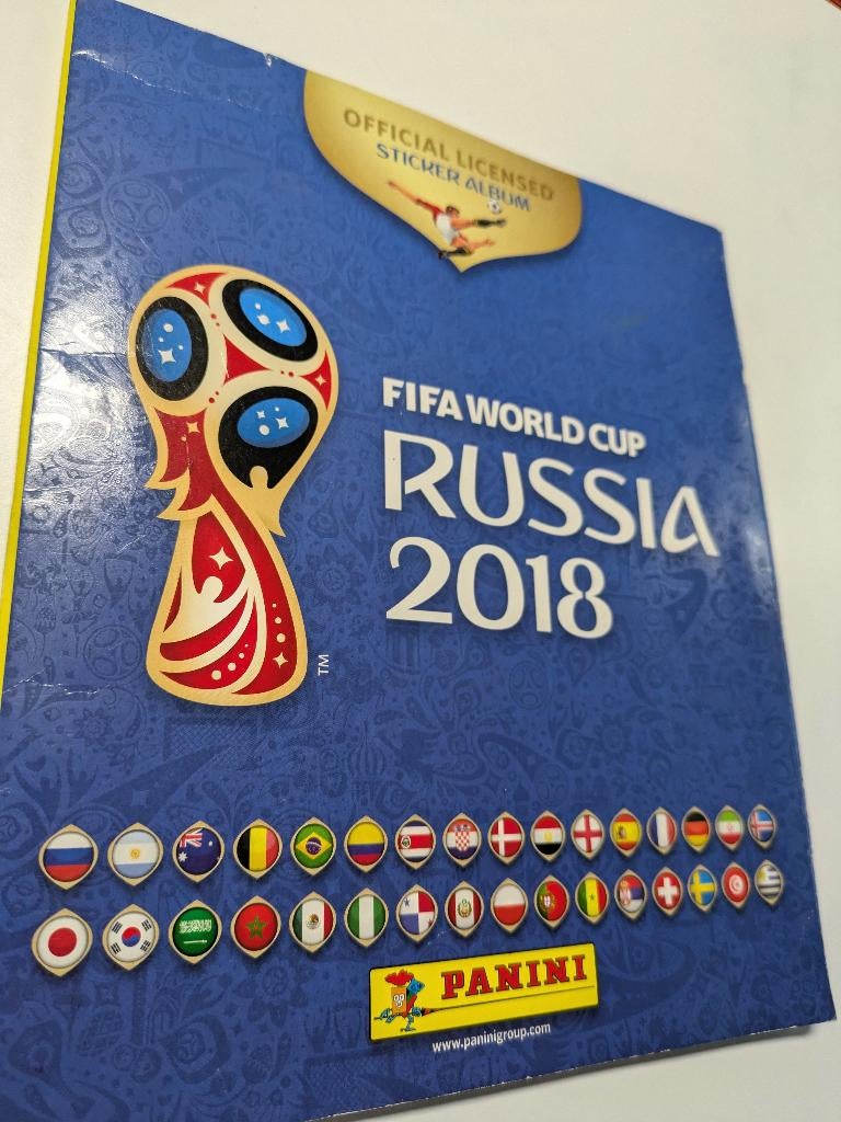 PANINI WK WORLD CUP RUSSIA 2018  ALBUM VOLLEDIG VOETBAL, Verzenden, Zo goed als nieuw, Sticker