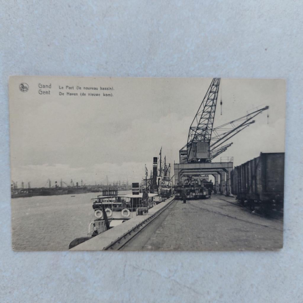 Oude postkaart Gent : De Haven, Enlèvement ou Envoi