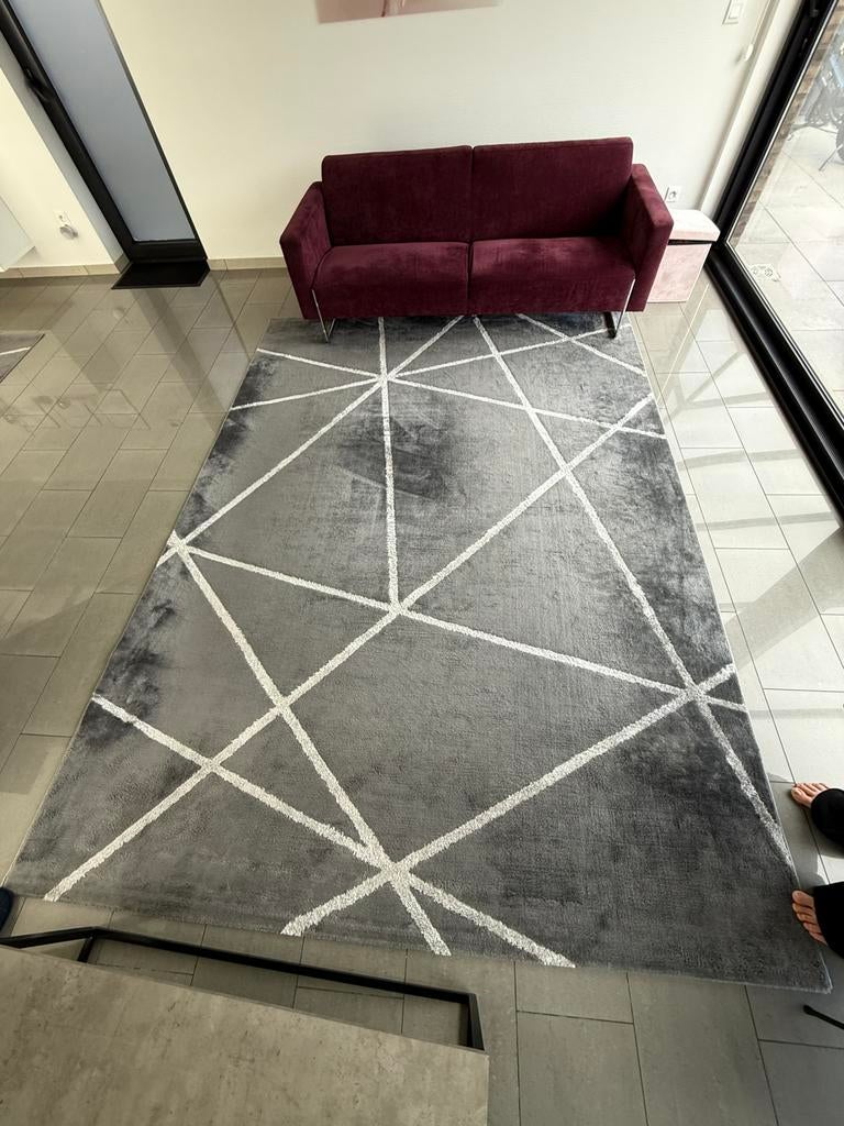 Pera tapijten, Huis en Inrichting, Stoffering | Tapijten en Vloerkleden, Ophalen, Gebruikt, Grijs, Vierkant