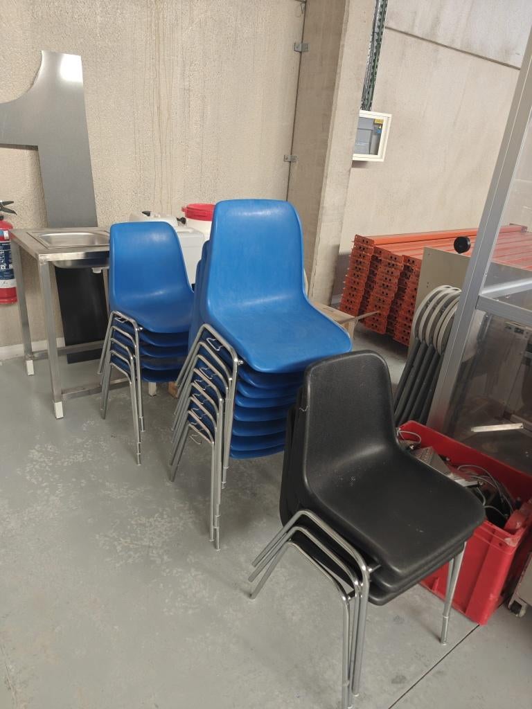 chaises collectivité, Horeca, Synthétique, Enlèvement, Bleu