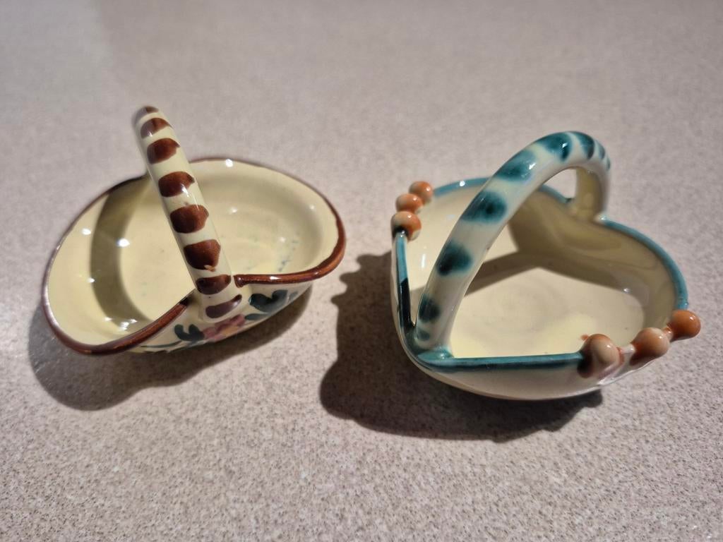 Set keramiek mandjes voor nic-nacs, juwelen,..., Ophalen of Verzenden