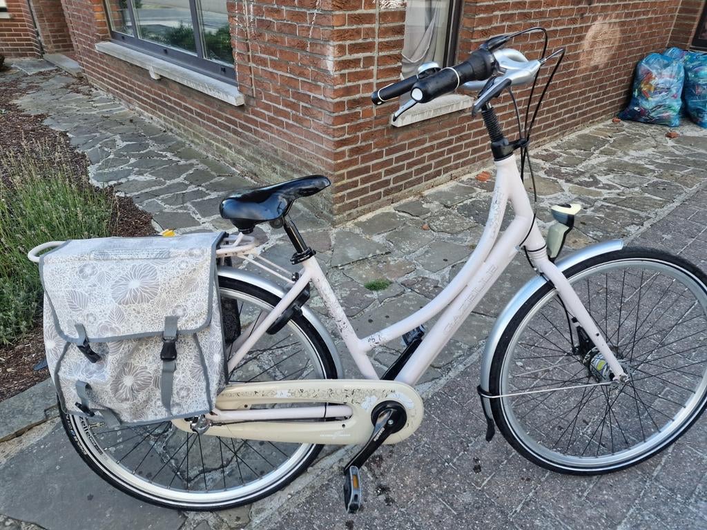 Damesfiets gazelle lady liu 28" 49 cm, Ophalen, Gebruikt, 47 tot 50 cm, Versnellingen