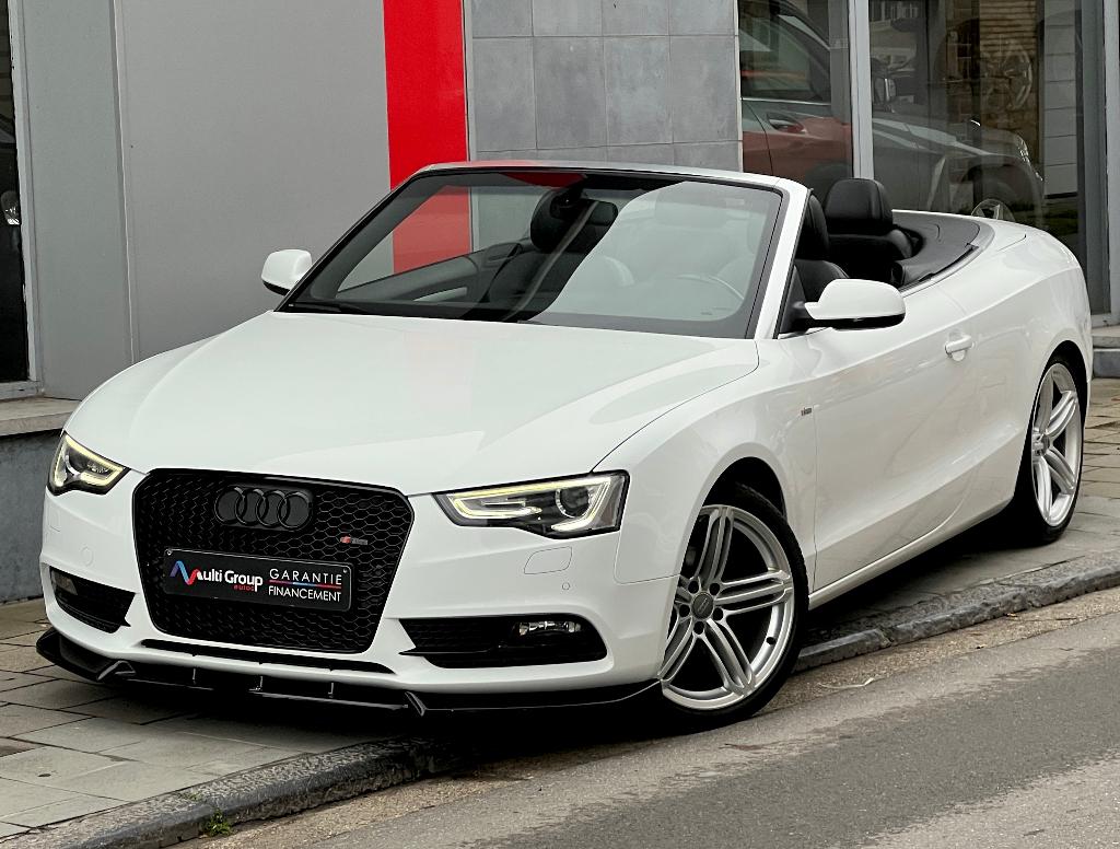 Audi A5 1.8 TFSI *Cabriolet *S-Line* GARANTIE 1 jaar *Full, Auto's, Audi, Zwart, 4 cilinders, Cabriolet, Wit