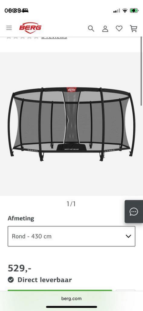 Berg safety net deluxe 430, Ophalen, Nieuw