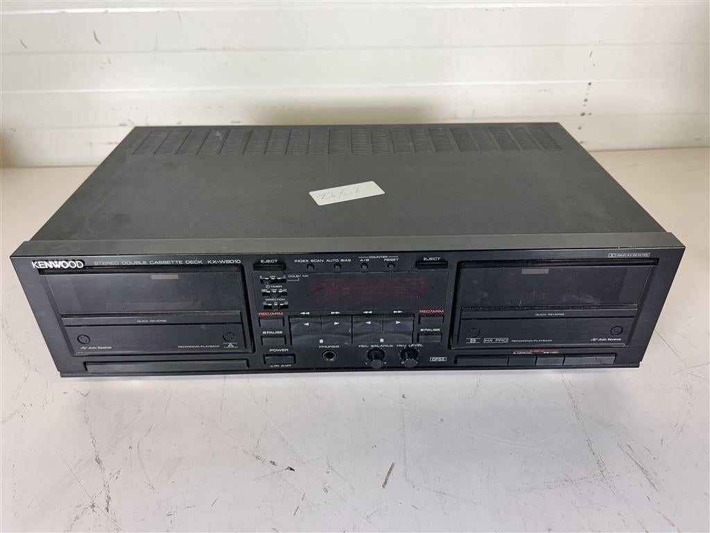 A7302. Kenwood Double Cassette Deck KX-W8010, Audio, Tv en Foto, Ophalen of Verzenden, Kenwood