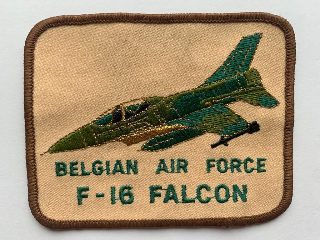 Badge F-16 Belgian Air Force Belgische Luchtmacht, Collections, Enlèvement ou Envoi, Armée de l'air, Emblème ou Badge