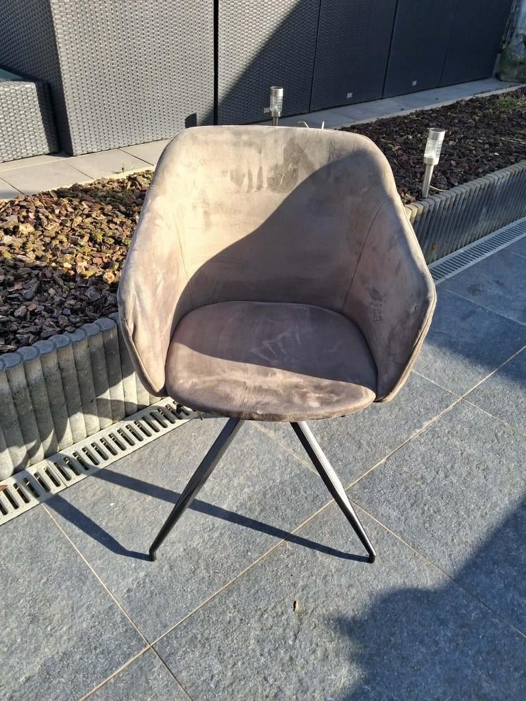 4 stoelen bruin, Ophalen, Gebruikt, Bruin