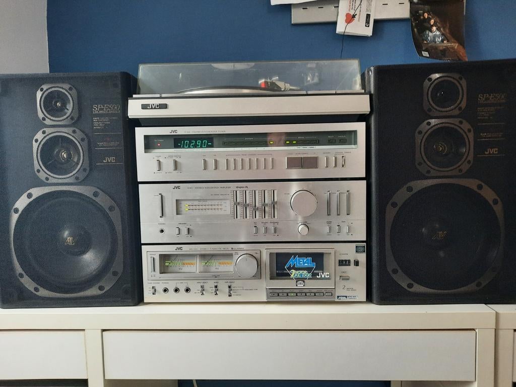 JVC stereoset uit 1980, de G-X200 en de SP-E500 luidsprekers, Gebruikt, JVC, Losse componenten, Ophalen