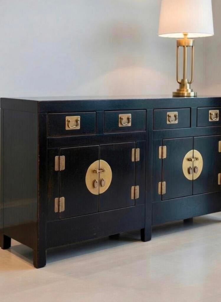 Aziatisch Chinees dressoir, authentiek kastje, oosters., Enlèvement, Comme neuf