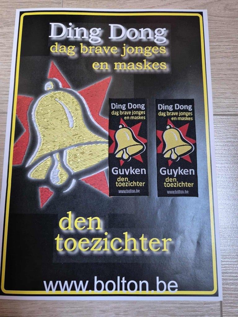 Carnaval Aalst lintjes Ding Dong Guyken, Ophalen of Verzenden