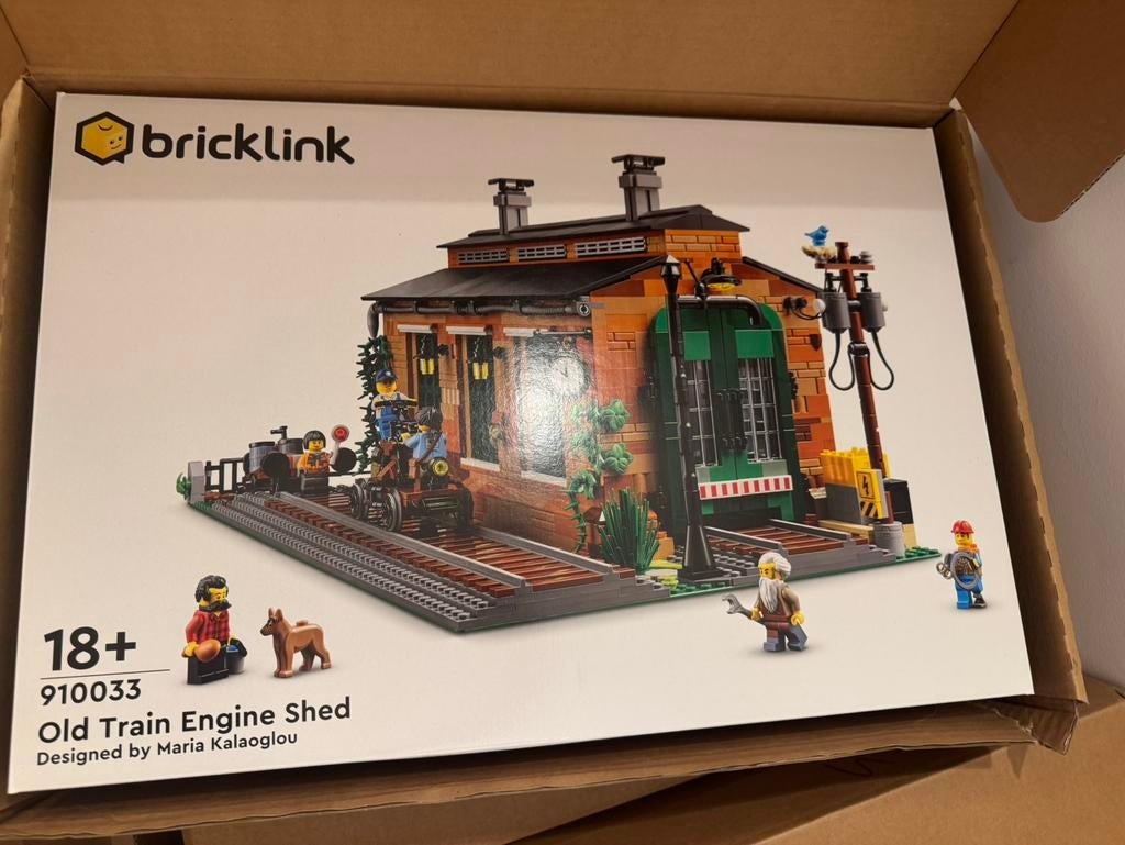 LEGO Bricklink 910033 Old Train Engine Shed, Ophalen, Zo goed als nieuw