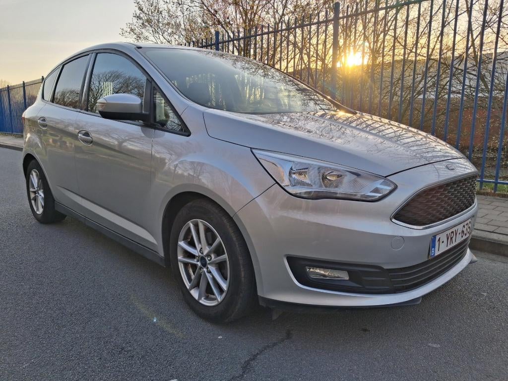 FORD C-MAX 1.0 ECOBOOST TREND CLIM//VELGEN//84000KM!!!, Auto's, Ford, Euro 6, 3 cilinders, Zilver of Grijs, 998 cc