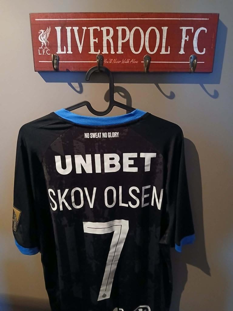 Club Brugge Skov Olsen Matchworn Shirt, Verzamelen, Ophalen of Verzenden, Gebruikt, Shirt
