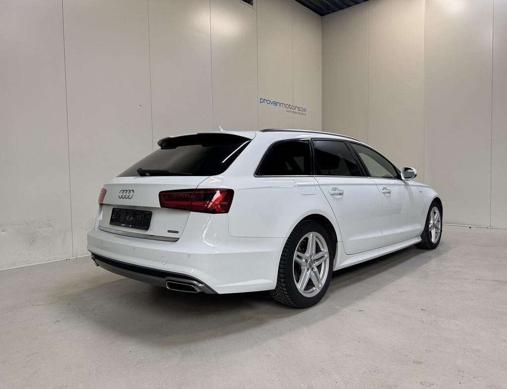 Audi A6 2.0 TDI Quattro Autom. - S-Line - Euro 6 - Topstaat!, 4 cilinders, 0 kg, Wit, 5 deurs
