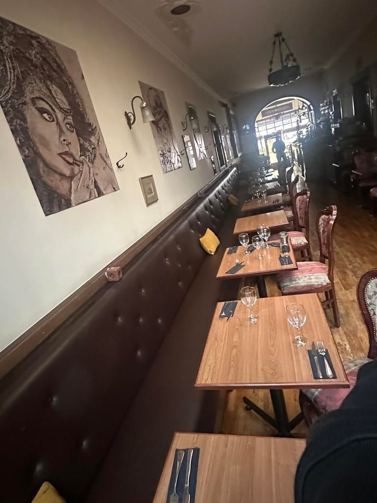 Lot table chaise banquette restaurant, Maison & Meubles, Enlèvement ou Envoi