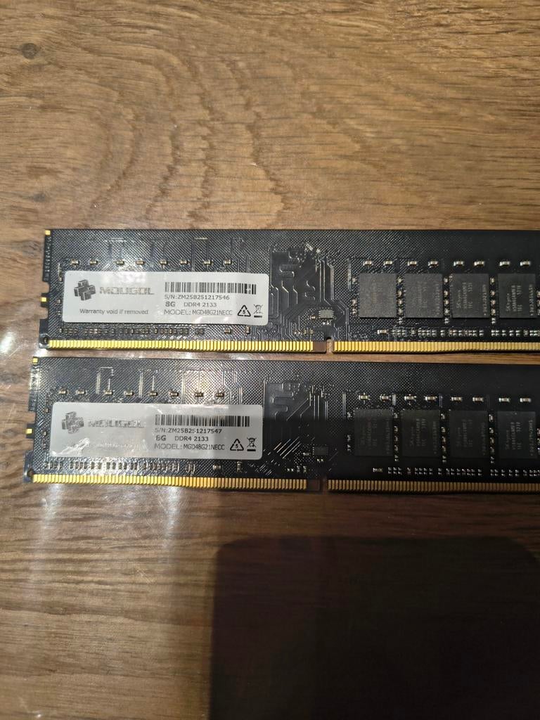 2 x 8Gb DDR4 RAM 2133mhz, Ophalen of Verzenden, DDR4