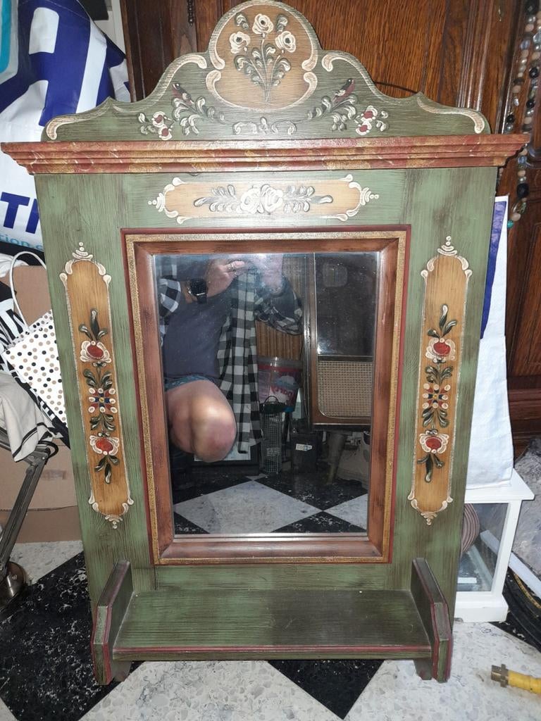 Voglauer wandspiegel, Antiek en Kunst, Ophalen, 50 tot 100 cm, Minder dan 100 cm