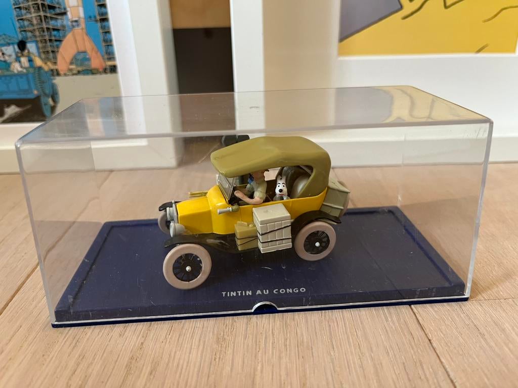 Kuifje miniatuur + 2 kaders, Ophalen of Verzenden, Kuifje, Zo goed als nieuw