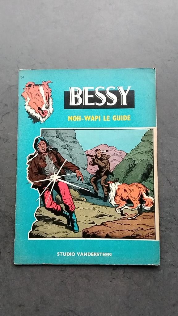 Bessy Moh-Wapi le guide uit 1964. Franstalig, Boeken, Stripverhalen, Gelezen, Wirel, Eén stripboek, Ophalen of Verzenden