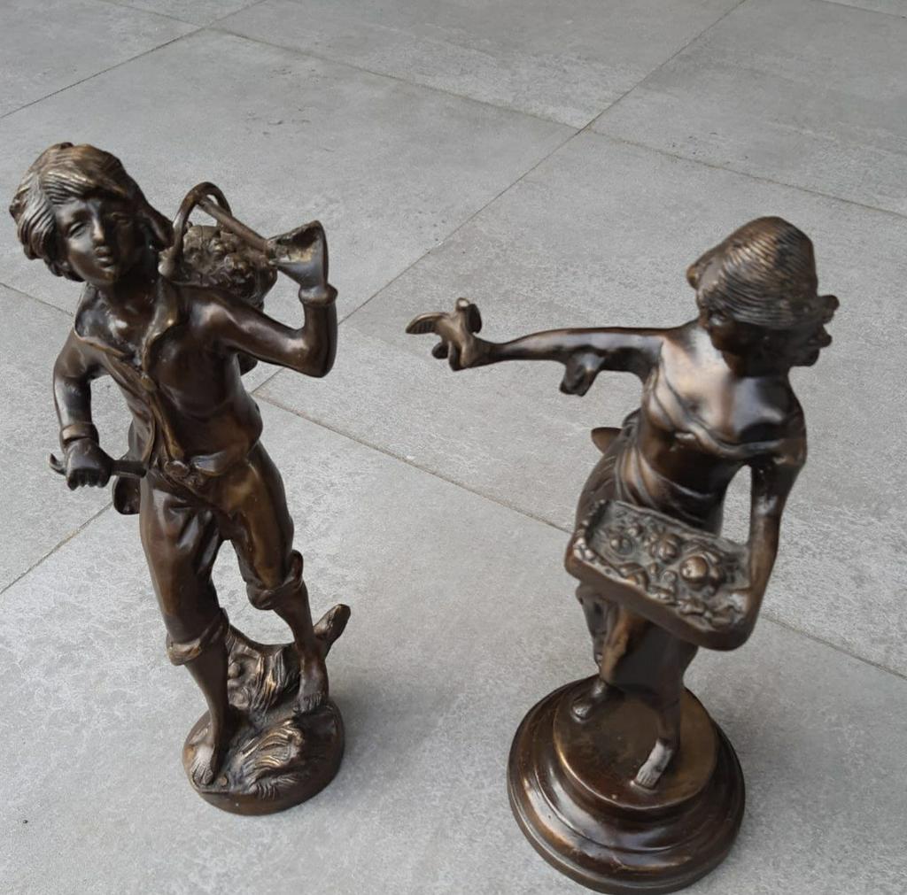 Prachtigstel bronzen beelden in perfect staat, Enlèvement