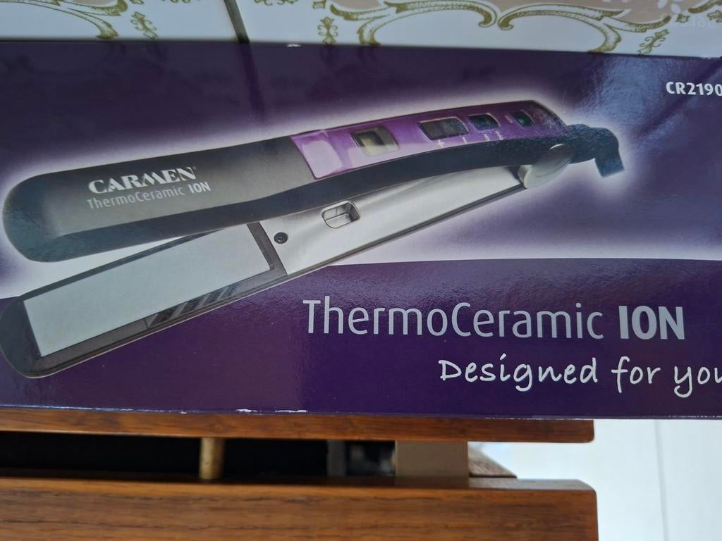 Lisseur cheveux. CR2190. Carmen., Bijoux, Sacs & Beauté, Beauté | Soins des cheveux, Enlèvement, Comme neuf, Fer à friser ou Lisseur