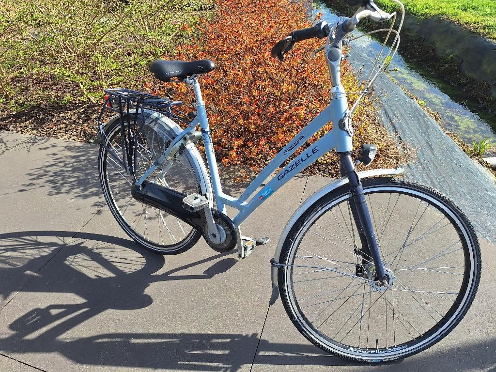 Vélo Gazelle pour femmes Chamonix, bleu clair (bleu brumeux), Vitesses, 53 à 56 cm, Enlèvement, Utilisé