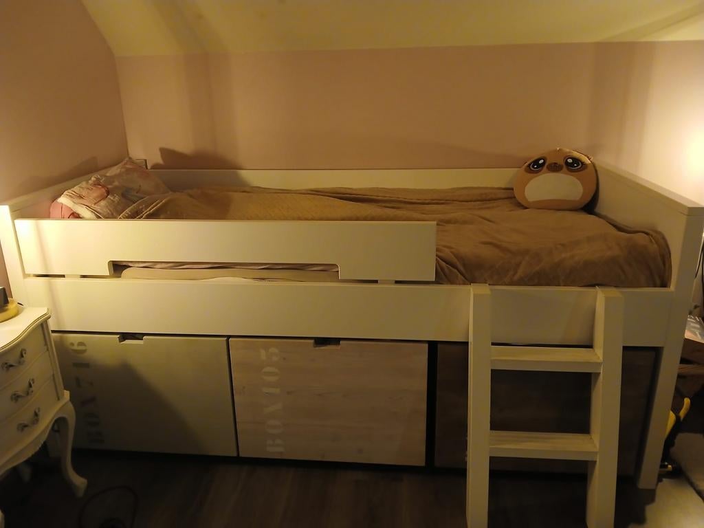 Bopita halfhoogslaper Timo Compact mix&match 90 200, Enlèvement, Lit mi-hauteur mezzanine