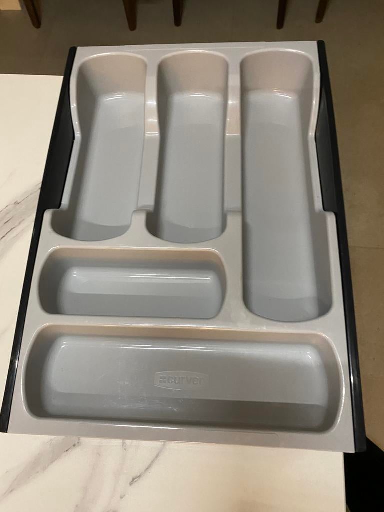 Verstelbare bestekbakken Curver 2 stuks, Huis en Inrichting, Ophalen, Zo goed als nieuw