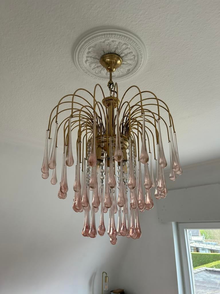 Teardrop luster, Ophalen, Gebruikt, Glas