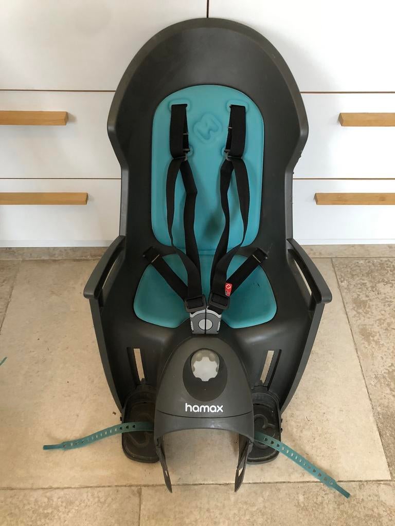 Siège vélo porte-bébé Hamax Chill - pr vélo AVEC porte-bagag, Vélos & Vélomoteurs, Siège avant, 0 à 18 kg, Repose-pieds, Comme neuf