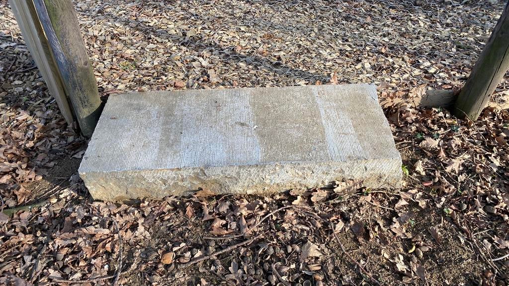 Marchepied et seuil en pierre dure 80x33,5x12 cm Bluestone, Moins de 25 cm, Moins de 100 cm, Utilisé, 25 cm ou plus